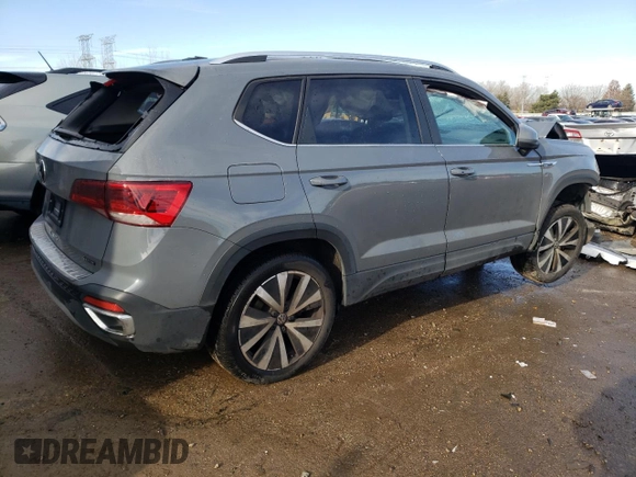 2023 Volkswagen Taos SE z VIN 3VVNX7B2XPM342198, wystawiony jako Copart lot #83574244 z przebiegiem 18 732 mil mil oraz Szkoda całkowita • Salvage title. Historia ofert i sprzedaży dostępna na DreamBid. Obrazek 3.