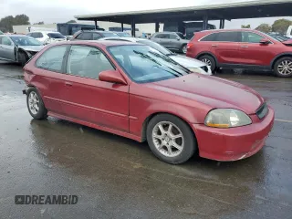 1998 Honda Civic CX with VIN 2HGEJ6327WH100766, listed as a Copart auction lot 45525865 with 265,388 mi miles and Salvage Title. Bid and sale history available at carsss.com. Image 4.