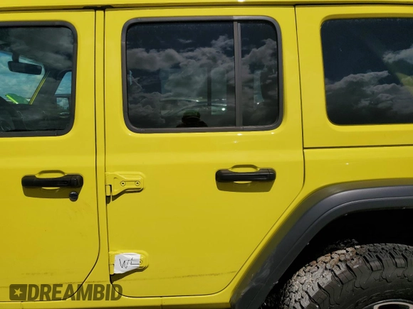2022 Jeep Wrangler Unlimited Rubicon with VIN 1C4HJXFG3NW214174, listed as a Copart auction lot 74136484 with 5,292 mi miles and Salvage title. Bid and sale history available at DreamBid. Image 12.
