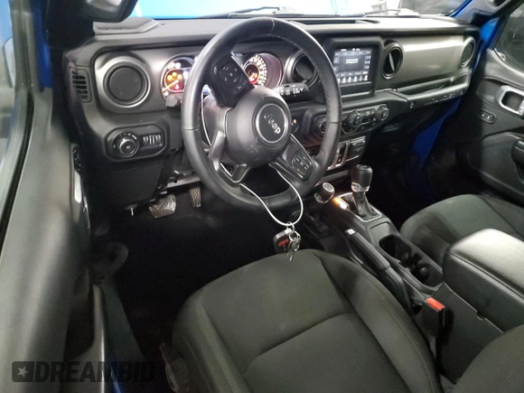2021 Jeep Wrangler Sport с VIN 1C4GJXAN5MW712439, выставлен на аукционе Copart как лот 54781685 с пробегом 26 463 миль миль и Списание • Salvage title. История ставок и продаж доступна на DreamBid. Изображение 8.