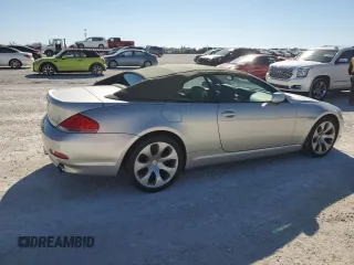 2007 BMW 6 Series 650i with VIN WBAEK13517CN81527, listed as a Copart auction lot 73634074 with 59,235 mi miles and Non Repairable. Bid and sale history available at carsss.com. Image 3.