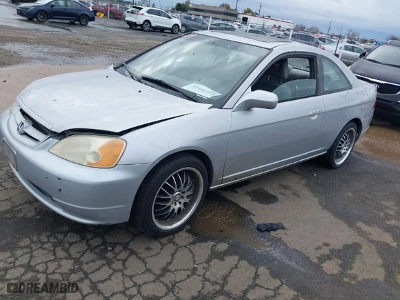 2001 Honda Civic EX with VIN 1HGEM229X1L115109, listed as a IAAI auction lot 41496363 with 227,728 mi miles. Bid and sale history available at carsss.com. Image 2.