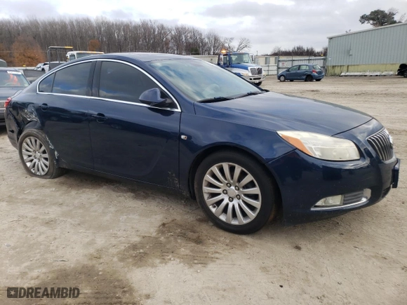 2011 Buick Regal CXL RL4 with VIN W04GS5EC4B1007906, listed as a Copart auction lot 85828344 with NaN miles and Salvage Title. Bid and sale history available at carsss.com. Image 4.