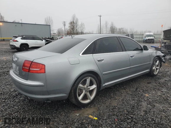 2008 Audi A8 L 4.2L with VIN WAUMV94E38N012703, listed as a Copart auction lot 86854604 with 132,363 mi miles and Salvage Title. Bid and sale history available at carsss.com. Image 3.