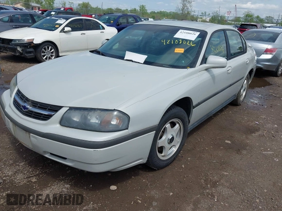 2003 Chevrolet Impala with VIN 2G1WF52E039310599, listed as a IAAI auction lot 42108026 with 156,337 mi miles and . Bid and sale history available at DreamBid. Image 2.
