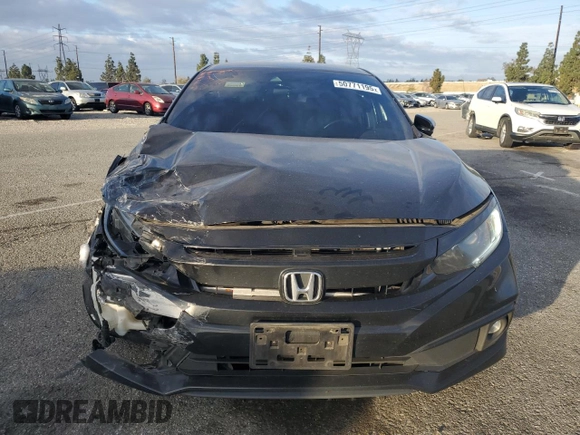 2021 Honda Civic Sport with VIN 2HGFC2F81MH537604, listed as a Copart auction lot 50771195 with 84,500 mi miles and Salvage Title. Bid and sale history available at DreamBid. Image 5.