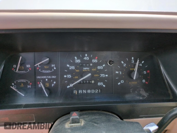 1992 Ford Explorer Eddie Bauer with VIN 1FMDU34X2NUE11927, listed as a Copart auction lot 52094875 with 53,449 mi miles and Salvage title. Bid and sale history available at DreamBid. Image 9.