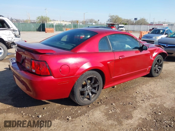 2003 Ford Mustang Standard with VIN 1FAFP40433F312756, listed as a IAAI auction lot 41899595 with 115,584 mi miles. Bid and sale history available at carsss.com. Image 4.