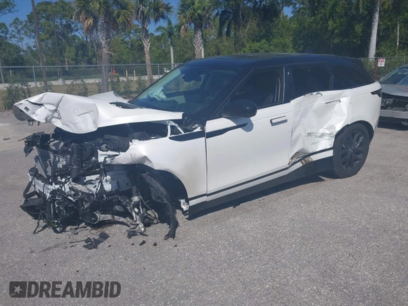 2025 Land Rover Range Rover Velar Dynamic SE with VIN SALYL2EX9SA802869, listed as a IAAI auction lot 41793091 with 5,614 mi miles and . Bid and sale history available at DreamBid. Image 19.