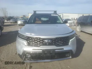 2021 Kia Sorento SX Prestige X-Line with VIN 5XYRKDLF7MG048619, listed as a Copart auction lot 43721705 with 45,401 mi miles and Salvage Title. Bid and sale history available at carsss.com. Image 5.