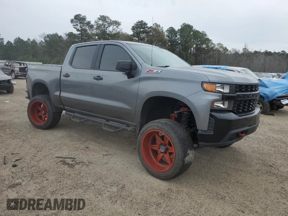2020 Chevrolet Silverado 1500 Custom Trail Boss with VIN 3GCPYCEF6LG102635, listed as a Copart auction lot 86090994 with 64,881 mi miles and Salvage Title. Bid and sale history available at DreamBid. Image 4.