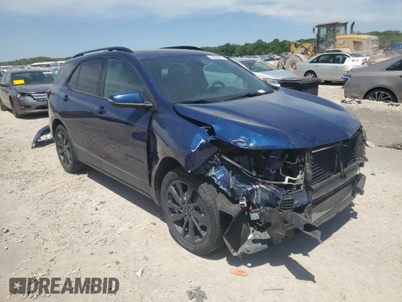 2023 Chevrolet Equinox RS with VIN 3GNAXWEG9PL102488, listed as a Copart auction lot 56200615 with 47,826 mi miles and Salvage title. Bid and sale history available at DreamBid. Image 4.