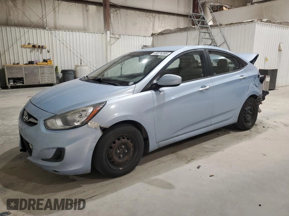 2013 Hyundai Accent GLS with VIN KMHCT4AE1DU542823, listed as a Copart auction lot 49274385 with 197,078 mi miles and Salvage Title. Bid and sale history available at carsss.com. Image 1.
