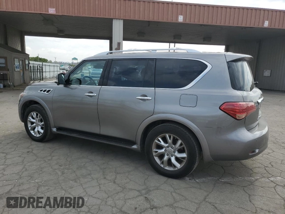 2013 Infiniti QX56 with VIN JN8AZ2NE4D9041702, listed as a Copart auction lot 73759374 with 127,514 mi miles and Salvage Title. Bid and sale history available at carsss.com. Image 2.
