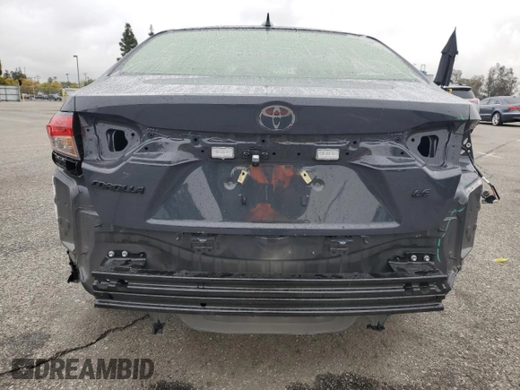 2024 Toyota Corolla LE with VIN JTDB4MEE6R3023626, listed as a Copart auction lot 49280615 with 19,342 mi miles and Salvage title. Bid and sale history available at DreamBid. Image 6.