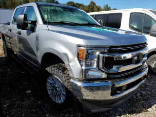 2021 Ford Super Duty F-250 SRW XL with VIN 1FT7W2B62MEC19187, listed as a Copart auction lot 75129734 with 0 mi miles and Salvage Title. Bid and sale history available at carsss.com. Image 4.