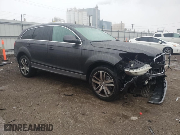 2011 Audi Q7 Premium Plus with VIN WA1LGAFE6BD002486, listed as a Copart auction lot 51846505 with 152,277 mi miles and Salvage title. Bid and sale history available at DreamBid. Image 4.