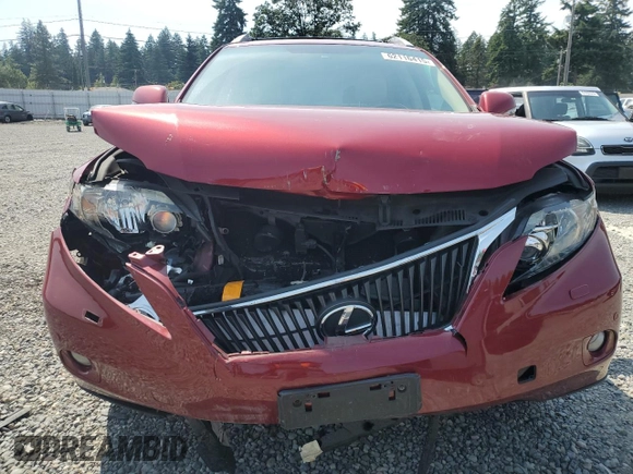 2011 Lexus RX 350 with VIN JTJBK1BA2B2015876, listed as a Copart auction lot 62116415 with 117,159 mi miles and Salvage title. Bid and sale history available at DreamBid. Image 5.