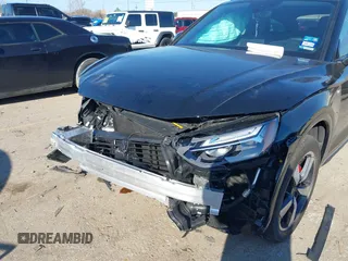 2024 Audi Q5 S line Premium Plus with VIN WA1EAAFY5R2120135, listed as a IAAI auction lot 41618880 with 4,277 mi miles and . Bid and sale history available at DreamBid. Image 6.