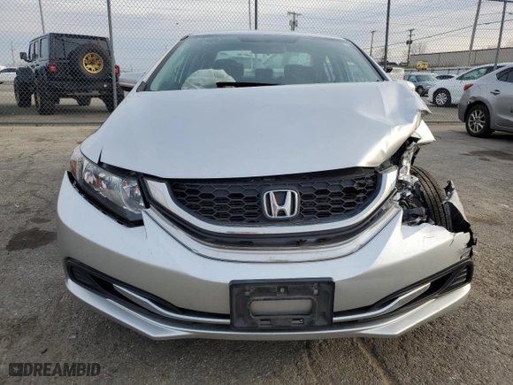 2015 Honda Civic Sedan LX with VIN 19XFB2F58FE111642, listed as a Copart auction lot 49540255 with 94,484 mi miles and Salvage Title. Bid and sale history available at carsss.com. Image 5.