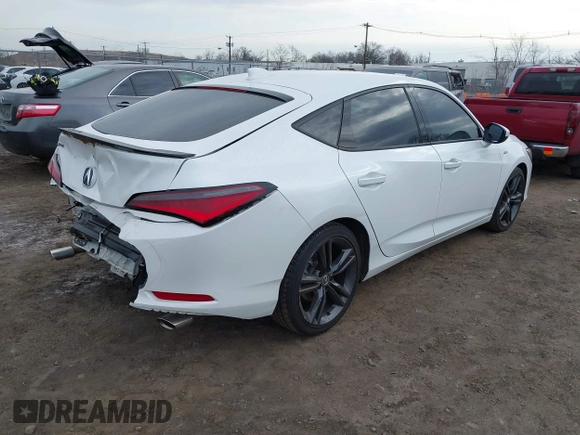 2024 Acura Integra w/A-Spec Package with VIN 19UDE4H35RA001467, listed as a IAAI auction lot 41717185 with 17,507 mi miles and . Bid and sale history available at carsss.com. Image 4.