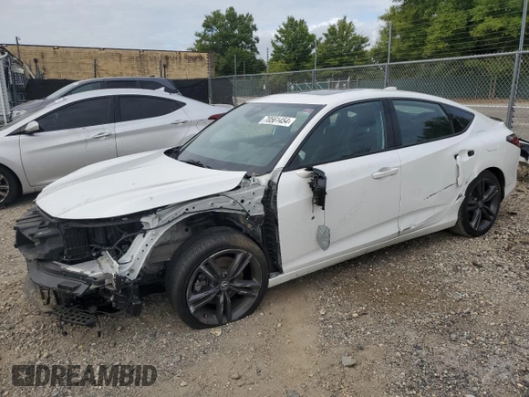 2023 Acura Integra w/A-Spec Technology Package with VIN 19UDE4H60PA024193, listed as a Copart auction lot 70561454 with 20,224 mi miles and Salvage Title. Bid and sale history available at carsss.com. Image 1.