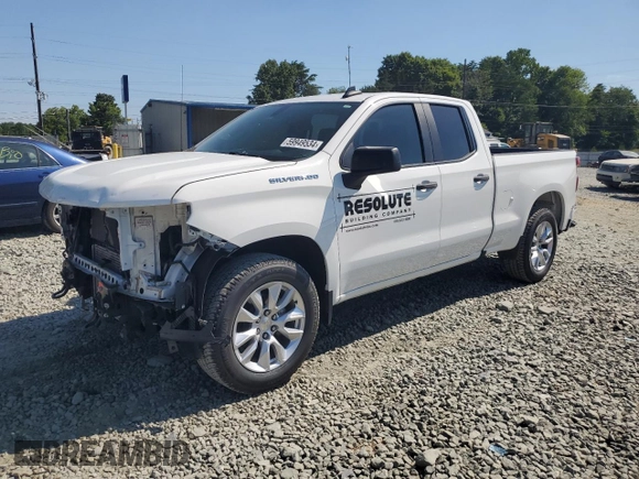 2020 Chevrolet Silverado 1500 Custom with VIN 1GCRWBEK6LZ223445, listed as a Copart auction lot 59949534 with 86,353 mi miles and Salvage Title. Bid and sale history available at carsss.com. Image 1.