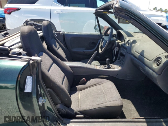 1999 Mazda MX-5 Miata with VIN JM1NB3530X0118452, listed as a Copart auction lot 53337575 with 150,574 mi miles and Clean title. Bid and sale history available at DreamBid. Image 10.
