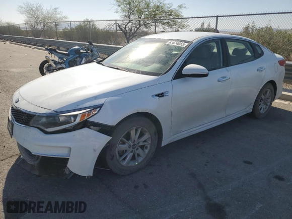 2018 Kia Optima LX with VIN 5XXGT4L3XJG227604, listed as a Copart auction lot 61674055 with 197,131 mi miles and Salvage title. Bid and sale history available at DreamBid. Image 1.