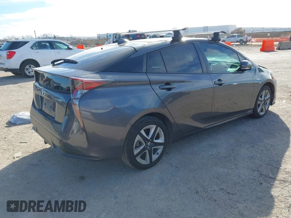2017 Toyota Prius Two with VIN JTDKARFU6H3535784, listed as a IAAI auction lot 41271625 with 244,638 mi miles. Bid and sale history available at carsss.com. Image 4.