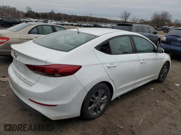 2017 Hyundai Elantra SE with VIN 5NPD84LF9HH119536, listed as a Copart auction lot 84386104 with 91,672 mi miles and Salvage title. Bid and sale history available at DreamBid. Image 3.