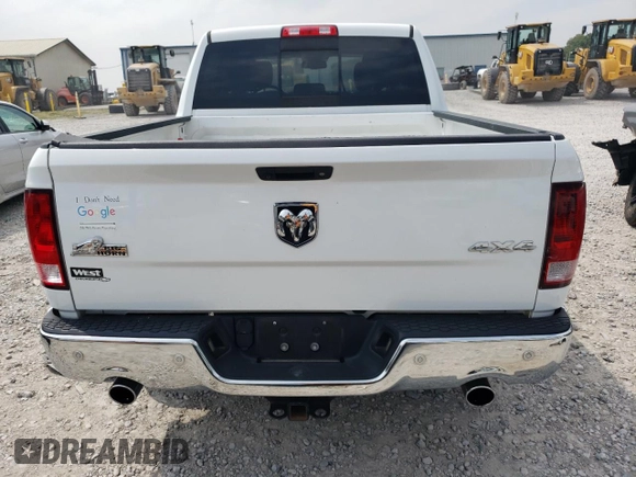 2017 Ram 1500 Big Horn с VIN 3C6RR7LT4HG792891, выставлен на аукционе Copart как лот 59568585 с пробегом 110 153 миль миль и Списание • Salvage title. История ставок и продаж доступна на DreamBid. Изображение 6.