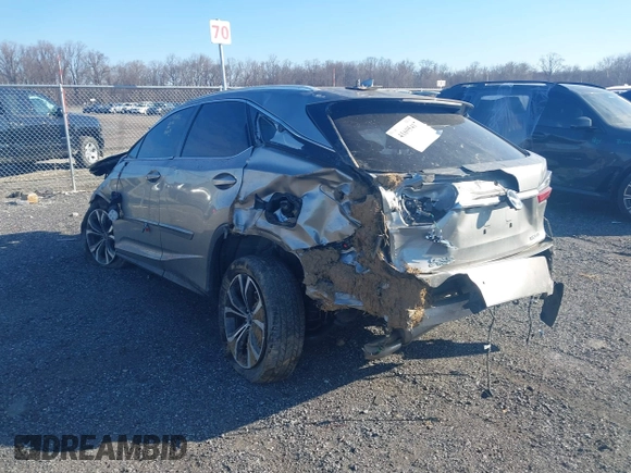 2019 Lexus RX with VIN 2T2BZMCA3KC207125, listed as a IAAI auction lot 41695417 with 1 mi miles. Bid and sale history available at carsss.com. Image 3.