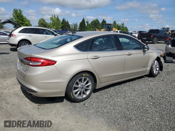 2017 Ford Fusion Hybrid SE with VIN 3FA6P0LU8HR319135, listed as a Copart auction lot 57462035 with 75,288 mi miles and Salvage title. Bid and sale history available at DreamBid. Image 3.