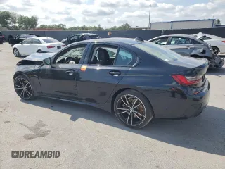 2022 BMW 3 Series 330i z VIN 3MW5R1J00N8C57198, wystawiony jako Copart lot #54891535 z przebiegiem Nie podano mil oraz Szkoda całkowita • Salvage title. Historia ofert i sprzedaży dostępna na DreamBid. Obrazek 2.