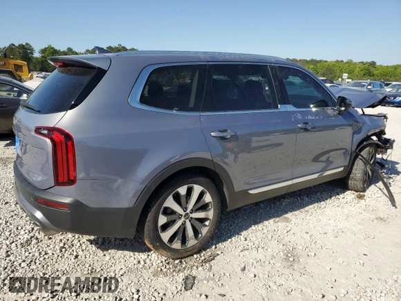 2022 Kia Telluride EX with VIN 5XYP34HC5NG225236, listed as a Copart auction lot 53256765 with 82,375 mi miles and Salvage title. Bid and sale history available at DreamBid. Image 3.