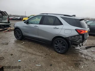 2024 Chevrolet Equinox RS with VIN 3GNAXMEG8RS129243, listed as a Copart auction lot 47058695 with 39,398 mi miles and Salvage Title. Bid and sale history available at carsss.com. Image 2.