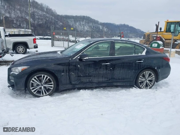 2018 Infiniti Q50 3.0t SPORT with VIN JN1EV7AR0JM433652, listed as a IAAI auction lot 41356227 with 147,379 mi miles. Bid and sale history available at carsss.com. Image 14.