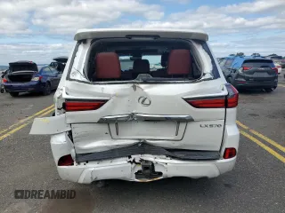 2019 Lexus LX with VIN JTJHY7AXXK4297982, listed as a Copart auction lot 63060284 with 0 mi miles and Salvage Title. Bid and sale history available at carsss.com. Image 6.