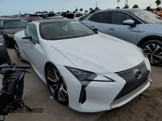 2021 Lexus LC with VIN JTHBP5AY0MA101379, listed as a Copart auction lot 76549514 with 0 mi miles and Salvage Title. Bid and sale history available at carsss.com. Image 4.