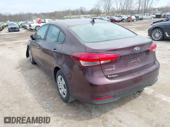 2017 Kia Forte LX with VIN 3KPFK4A76HE044840, listed as a IAAI auction lot 42057976 with 64,191 mi miles. Bid and sale history available at carsss.com. Image 3.