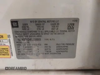 2014 GMC Acadia Denali with VIN 1GKKVTKD4EJ238869, listed as a IAAI auction lot 41957229 with 182,189 mi miles and . Bid and sale history available at carsss.com. Image 9.