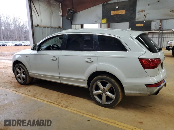 2014 Audi Q7 3.0T S line Prestige with VIN WA1DGAFE6ED020219, listed as a Copart auction lot 44638495 with 121,047 mi miles and Salvage Title. Bid and sale history available at carsss.com. Image 2.