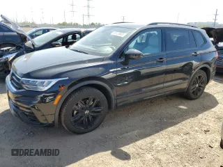 2022 Volkswagen Tiguan SE R-Line Black with VIN 3VV8B7AX2NM107364, listed as a Copart auction lot 56123605 with 16,242 mi miles and Salvage title. Bid and sale history available at DreamBid. Image 1.