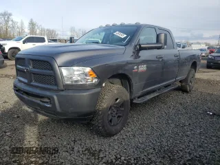 2018 Ram 2500 Tradesman with VIN 3C6UR5HL6JG296505, listed as a Copart auction lot 43634545 with 47,434 mi miles and Salvage Title. Bid and sale history available at carsss.com. Image 1.