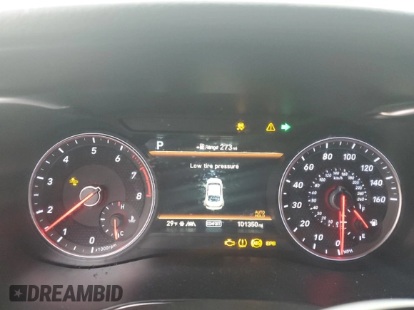 2019 Genesis G70 Advanced z VIN KMTG34LA4KU016698, wystawiony jako Copart lot #44620145 z przebiegiem 101 350 mil mil oraz Szkoda całkowita • Salvage title. Historia ofert i sprzedaży dostępna na DreamBid. Obrazek 9.