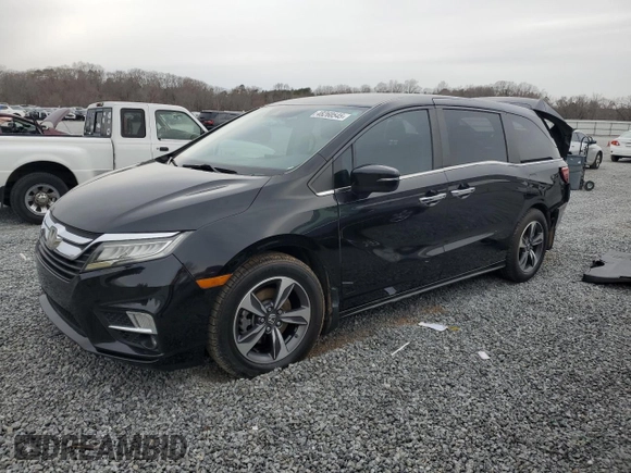 2019 Honda Odyssey Touring with VIN 5FNRL6H8XKB019879, listed as a Copart auction lot 48260545 with 164,233 mi miles and Salvage Title. Bid and sale history available at carsss.com. Image 1.