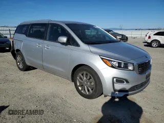 2020 Kia Sedona LX with VIN KNDMB5C13L6575384, listed as a Copart auction lot 89315845 with 85,536 mi miles and Salvage Title. Bid and sale history available at carsss.com. Image 4.
