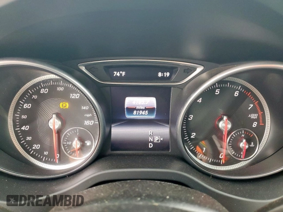 2018 Mercedes-Benz CLA 250 with VIN WDDSJ4GB1JN555893, listed as a Copart auction lot 54505525 with 81,945 mi miles and Salvage Title. Bid and sale history available at DreamBid. Image 9.