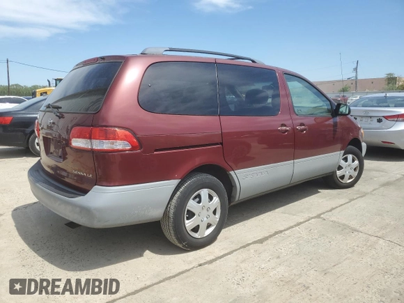 2001 Toyota Sienna LE with VIN 4T3ZF13C71U335626, listed as a Copart auction lot 55040305 with 118,574 mi miles and Clean Title. Bid and sale history available at carsss.com. Image 3.